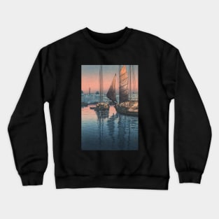 Seto Inland Sea at Tomonotsu by Tsuchiya Koitsu Crewneck Sweatshirt